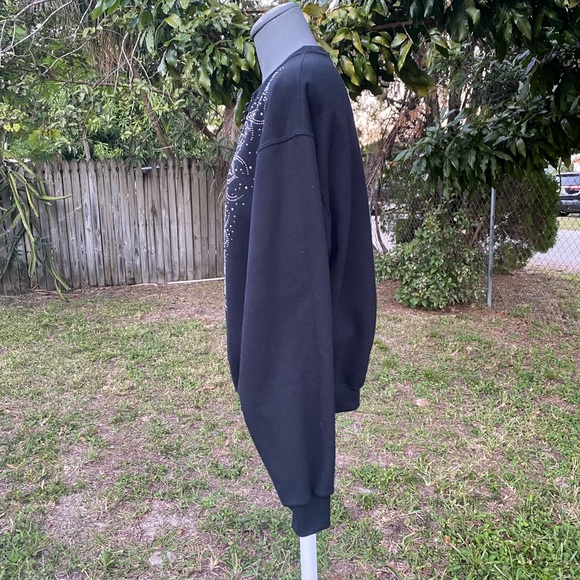 Jerzees Vintage Woman’s Rhinestone Zipper Jacket Size Medium - Picture 5 of 8